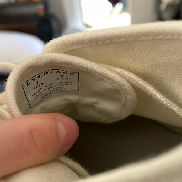 Everlane Forever High Top Sneaker - 8 in Ecru - Picture 6 of 6